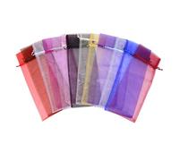 MAGICLULU 10piezas Bolsas para Botellas de Vino Transparentes de Organza para Regalos de Bodas Fiestas Envoltorios de Botellas de Vino Tinto Color Aleatorio