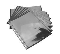 MAGICLULU 10piezas Páginas para Álbum Diseño De Única Fondo Negro para Coleccionistas Protección Pet Compatible con Sellos Billetes y Postales Almacenaje Organizado