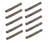 MAGICLULU 10piezas Tablillas De Precio Números Relieve Etiquetas Para Exposición De Productos Tiendas y Supermercados Señales De Precio Elegantes y Prácticas Para Joyería y Relojes