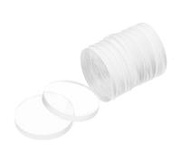 MAGICLULU 12 Almohadillas Antideslizantes Transparentes para Muebles, Parachoques de Silicona para Mesa de Vidrio 25mm X 3mm, Protectores Redondos para Oficina y Comedor