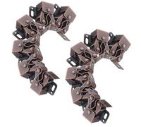 MAGICLULU 12 Juegos de Pestillos para Armarios Resorte de Doble Rodillo, Cierre a Presión Silencioso, Montaje Tornillos, Pestillo de Puerta Seguro para Gabinetes de Cocina y Baño