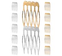 MAGICLULU 12 Peines Laterales de Hierro Elegantes Accesorios Formales para Peinar Estilo y Reducir el Quiebre Cabello de Mujer