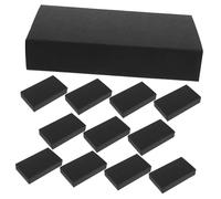 MAGICLULU 12 Piezas Caja De Hecha a Mano Vitrina Titular De La Joyería Joyero De Viaje Estuche Organizador De Joyas Organizador De Envoltura Cajas De Embalaje De Negro Papel