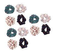 MAGICLULU 12 Piezas círculo de pelo de albóndiga anillos de pelo diademas elásticas para mujer hair clips horquillas moño lazos de pelo de las mujeres sujetador de de caballo elástico