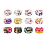 MAGICLULU 12 Recipientes de Hojalata Redondos para Hacer Velas, Ligeros y Multipropósito, Ideales para Manualidades y Organizar Pequeños Objetos
