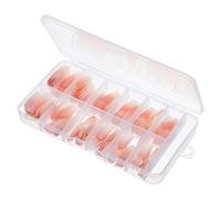 MAGICLULU 120piezas Uñas Postizas Degradado para Mujer Diseño Degradado Cobertura Total Apto para Fiestas y Eventos Especiales Sencillo y Elegante