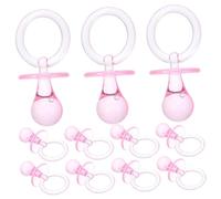 MAGICLULU 12piezas Chupetes Decorativos Para Shower Miniatura De Chupetes De Cristal Para Fiestas y Souvenirs Adorno De Cumpleaños Para Niñas