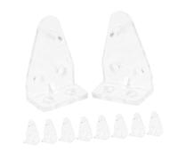 MAGICLULU 12piezas Soportes De Plástico Transparente para Cortinas Accesorios para Sujeción