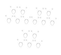 MAGICLULU 15 Piezas Diadema De Bola De Espuma En Polvo Aros De Cabeza De Bola Disfraz De Mariquita Accesorios Para El Cabello Para Niños Tocado Alienígena Brillantina El Plastico