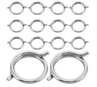 MAGICLULU 15 Piezas Piezas de Resortes Internos para Tijeras de Cocina Función de Reducción de Fatiga Manual, Acero de Resorte Plateado para Uso en Cocinas