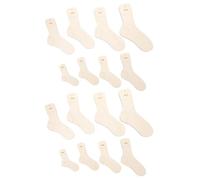 MAGICLULU 16 Piezas de Estiradores de Calcetines de Madera para Tejer y Crochet, Formas para Medias de Punto en Varios Tamaños, Herramientas Portátiles para Manualidades y Bloqueo de Medias