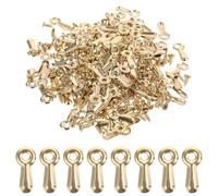 MAGICLULU 160 Piezas Cierres Giratorios Metálicos Dorados para Marcos Clips Resistentes con Tornillos para Colgar Cuadros y Fotos Accesorios de Respaldo Duraderos para Manualidades