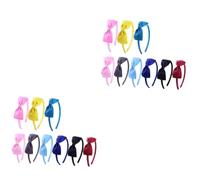 MAGICLULU 18 Piezas pelo impresión aro pelo las mujeres diademas con lazo haribands lazo europeo y americano venda corbata moño Accesorios para el cabello Perder