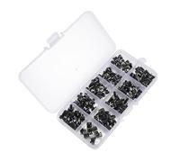 MAGICLULU 180 Piezas Interruptor Táctil de Botón Micro Pines para Proyectos Electrónicos y Juguetes DIY Kit de Interruptores Momentáneos para PCB