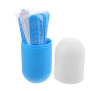 MAGICLULU 1Juego Palitos para Lengua de Plástico con Copa Depresores Médicos para Uso Oral y Entrenamiento del Diseño Portátil y de Transportar