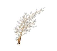 MAGICLULU 1par Horquillas De Perlas Para Novia Clips De Pelo De Boda Adornos De Cabello Elegantes Para De Color Dorado