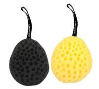 MAGICLULU 2 Bolas de Baño Esponja de Ducha Exfoliante Textura de Panal, para Ducha Higiénica y Espuma Abundante, Cordón para Colgar, para Uso Baño