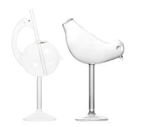 MAGICLULU 2 Copas de Cóctel de Vidrio para Bebidas y Vino, Diseño Original y Elegante, Paquete de 2 Piezas Adecuado para Fiestas y Decoración