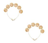 MAGICLULU 2 Diademas De Concha Para Mujer De Aleación Sin Pelo Con Aro Para El Pelo Para Fiestas En La Playa Uso Diario.