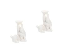 MAGICLULU 2 Esferas De Adorno De Cerdito para Decoración del Hogar Decoración De Escritorio Soporte De Globo Soporte LED Decoración De Mesa Esfera De Animal Esfera De Cristal Base De