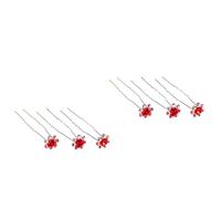 MAGICLULU 2 Juegos De Horquillas De Metal Con Diamantes De Imitación Para Decoración De Cabello De Novia Flores De Cristal Para Boda Graduación Fiesta 20 Unidades