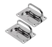 MAGICLULU 2 Juegos Manija de Elevación Empotrada de Acero Inoxidable para Piso y Escotilla de Barco Diseño Recessed para Aplicaciones Marinas Versátiles