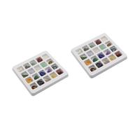 MAGICLULU 2 Paquetes 20 Piezas piedras naturales piedras de astillas de muestra roca del tanque de peces minerales naturales coleccion minerales Piedras de cristal naturales irregular Regalo