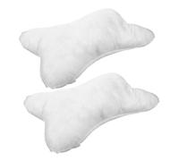 MAGICLULU 2 Piezas almohada para el cuello en forma de hueso secundario de viaje cervical Ergonómico reposacabezas almohada para el cuello del coche poliéster