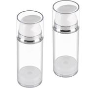 MAGICLULU 2 Piezas Botella de Loción sin Aire 100ml As y Pp para Viaje