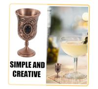 MAGICLULU 2 Piezas Brass Decorative Chalice Goblets With High Stem For Home Use And Halloween Ceremonial Drinking