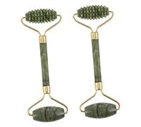 MAGICLULU 2 Piezas contenedor de belleza de jade rodillo facial jade masajeador facial rodillo facial arrugas rodillo para dar forma a la cara rodillos rodillo de jade herramienta gua sha