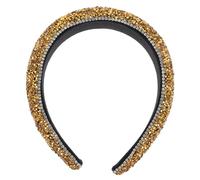 MAGICLULU 2 Piezas Diadema Barroca Decoración Del Cabello Diademas Acolchadas Diadema De Cristal Barroco Diademas Brillantes Para Niña Diademas De Niñas Hinchado Pedrería Con Diamante Venda
