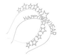 MAGICLULU 2 Piezas Diademas de Estrella Brillantes para Fiesta de Año Accesorio de Cabello para Mujer y Niña de Diseño Duradero y Festivo