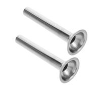 MAGICLULU 2 piezas Embudo para Relleno de Salchichas Acero Inoxidable Tubos para Embutición Carne Compatible con Máquina Embutidora Limpieza Fácil Lavavajillas