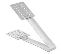 MAGICLULU 2 Piezas exprimidor de bolsas de té Agarre pinza exprimidora de bolsitas de té pinzas para bolsitas de té titular Tenazas cucharas y filtro colador de bolsitas de té lengua Silver