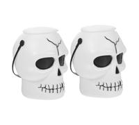 MAGICLULU 2 Piezas Halloween Candy Pails con Tapa y Asa Cubos de Plástico con Diseño de para Dulces Recipiente Portátil para Fiestas y Decoraciones de Halloween