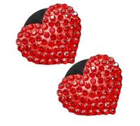 MAGICLULU 2 Piezas Joya de Amor para Coche Decoración de Clip para Difusor de Ventilación Clips de Salida de Difusor de Coche Personalización para Tablero de Instrumentos Uso