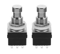 MAGICLULU 2 Piezas Pedal de Efecto para Guitarra con Conmutador de Pines Resistente y Fácil de Usar Compatible Estilos Musicales Botones y Perillas para Pedal de Guitarra Color Aleatorio