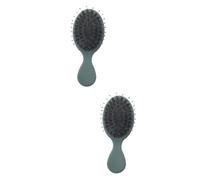 MAGICLULU 2 Piezas peine de masaje peine masajeador de cuero cabelludo mini cepillo de pelo de viaje cepillo cojín desenredante de bigote mini detangler brush boar bristle brush
