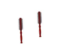 MAGICLULU 2 Piezas Peine De Rodillo De Madera De Peluquería Zapatillas De Masaje Para Mujer Cepillo Alisador De Pelo Peine Desenredante Arbol De Loto Chinos Perder Peine De Madera Rojo