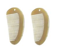 MAGICLULU 2 Piezas peine señoras alisador cuero cabelludo cepillo pelo natural cepillo pelo madera planchas secador pelo frase mini plancha pelo Fluffer Cuerno yak
