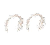 MAGICLULU 2 Piezas Pelo De La Boda Vestido De Novia Tiara De Boda Tiara De Hadas Tocado De Novia Boda Para Novia Tocado De Cristal Tocado De Diamantes Tiara Nupcial Niño Manual