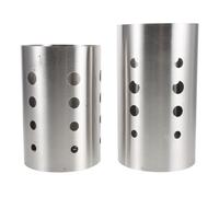 MAGICLULU 2 Piezas Recipiente de Almacenamiento para Cucharas y Palillos de Acero Inoxidable Ligero y Moderno con Agujeros de Drenaje, Apto para Picnic y Viaje, Seguro para Lavavajillas