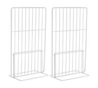 MAGICLULU 2 Piezas Separador de Congelador Horizontal de Metal Expandible | Rejilla Modular de 12,6 a 13,4 Pulgadas, Instalación Fácil, Uso en Supermercado y Hogar