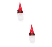 MAGICLULU 2 Piezas Set De Vino Asta Delicada Funda De Botella Manga De Botella Decoración Navideña Decorativa Decoración De Vino Plegable Decoraciones De Vino De Navidad Paño
