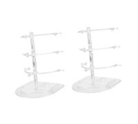 MAGICLULU 2 Piezas Soporte de Gafas Transparente de Expositor de Gafas y Solares Organizador Compacto para Tiendas y Boutiques para Mostrar y Almacenar Lentes