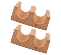 MAGICLULU 2 Piezas Soporte de Sushi de Madera Rollos, Khaki | Mantiene los Bocados en Vertical, Superficie Lisa y Acabado Natural, Adecuado para Cenas, Catering y Cocina