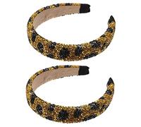 MAGICLULU 2 Piezas venda rituals the ritual diademas de brillo para mujer diadema de cristal vintage decoración retro tiara decoración de la cabeza de de imitación tocado de novia