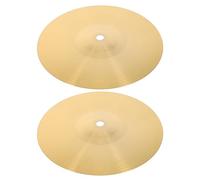 MAGICLULU 2 Platillos Crash de Batería de Jazz de Latón Portátil y Livianos de 8 Pulgadas para Practicar y Tocar en Conjunto Musical