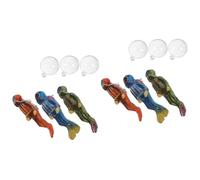 MAGICLULU 2 Series Pecera Decoración Flotante Tubería Manguera Neón Frío Aireador Horror Decoración Pecera Adornos Pecera Suministros De Acuario Buzo De Escena De Acuario Resina 3 Piezas*2